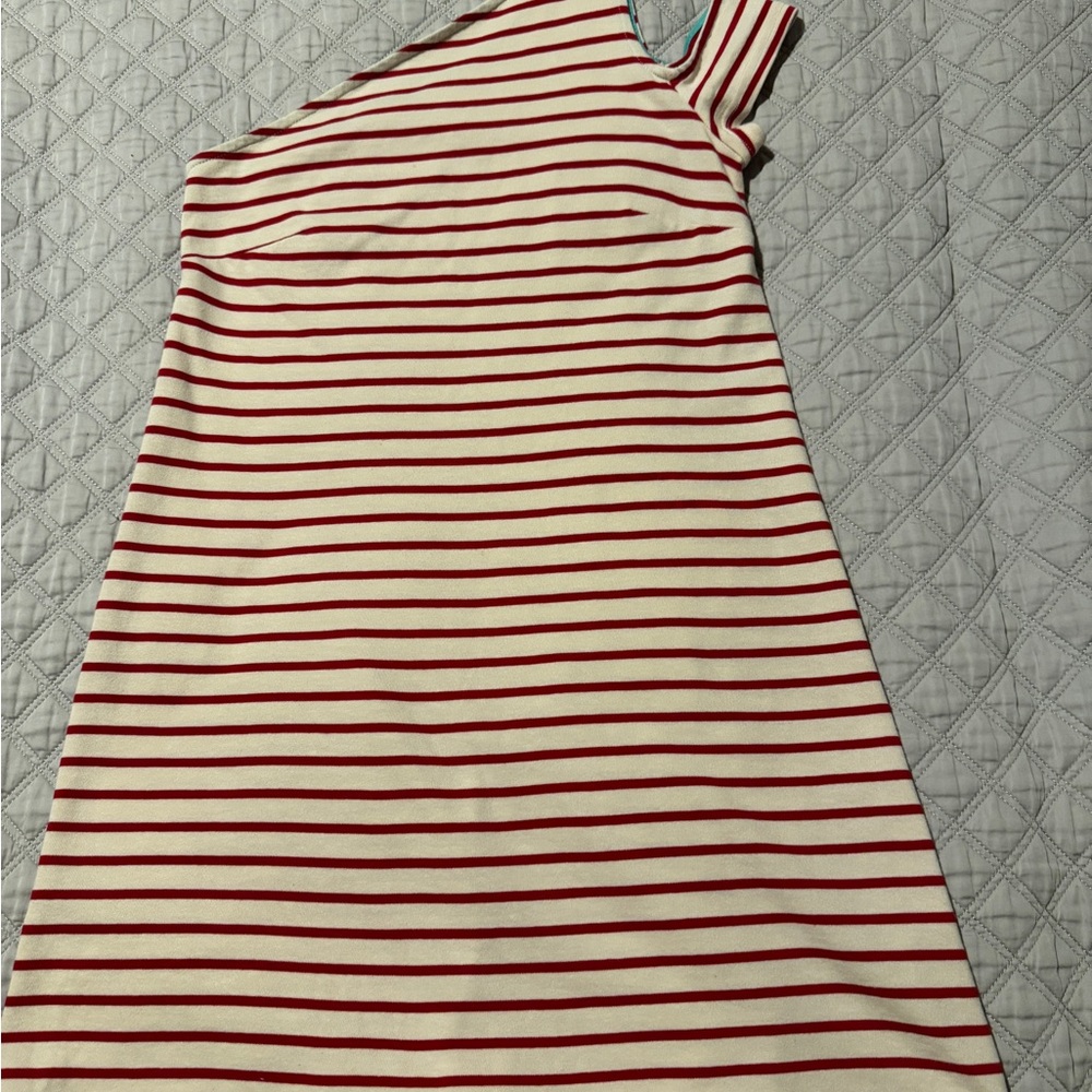 XXSP Maeve Red and Cream Striped Dress